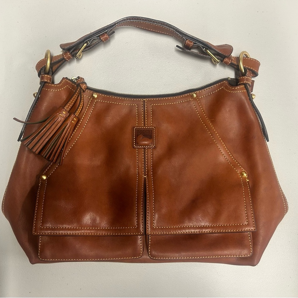 Dooney & Bourke Tan Leather Kingston Hobo Bag